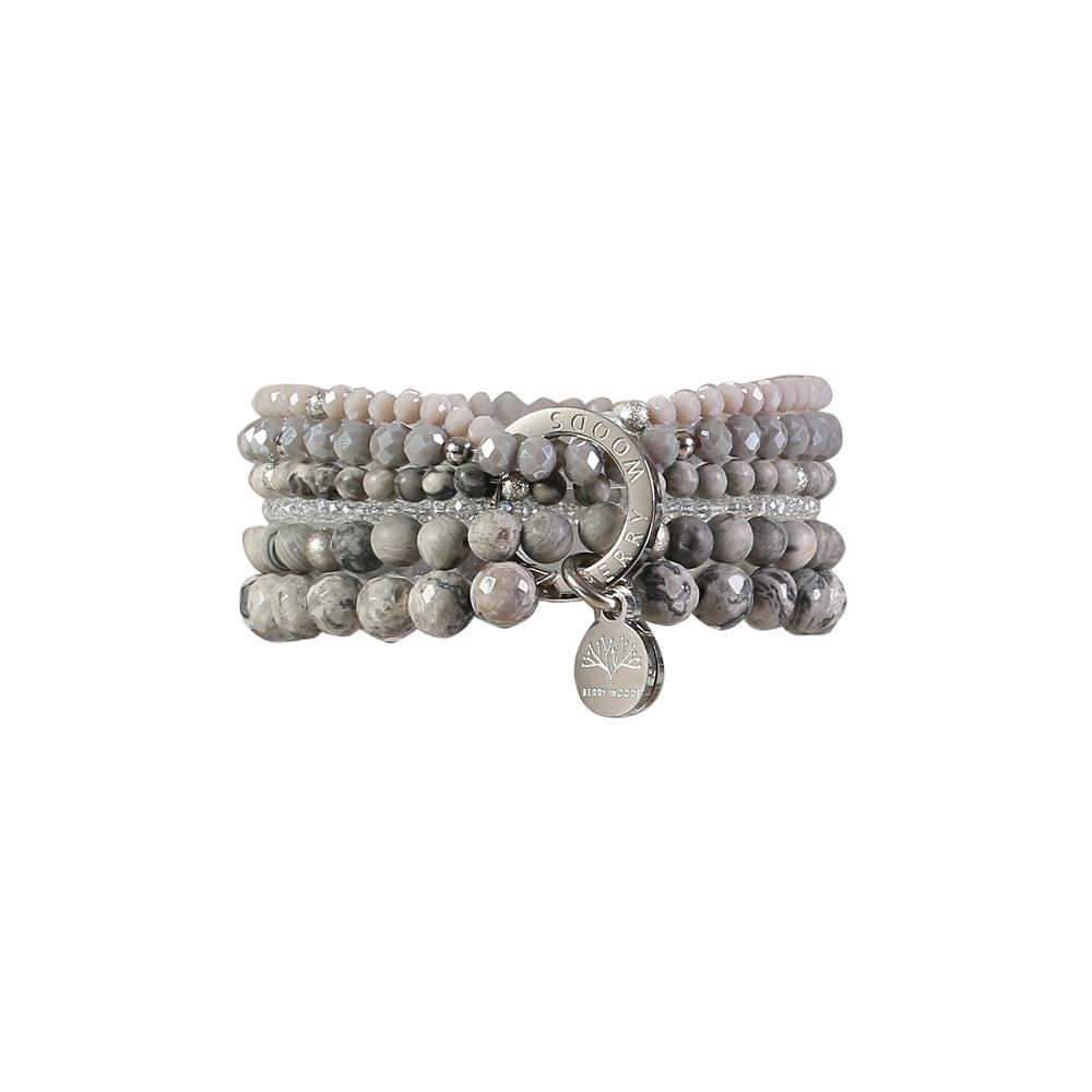 Armband mit echten grauen Picasso Steinen