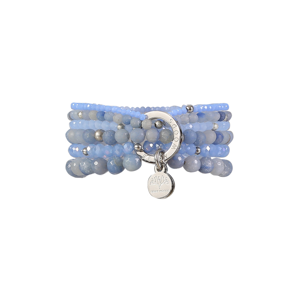 Armband mit echten blauen Aventurin Steinen
